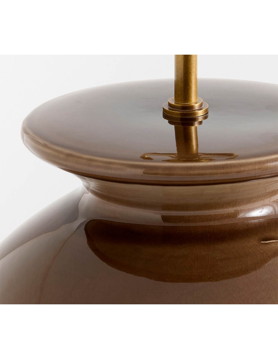 LÁMPARA DE MESA PB MCCOY CERÁ, G, CAFÉ 2