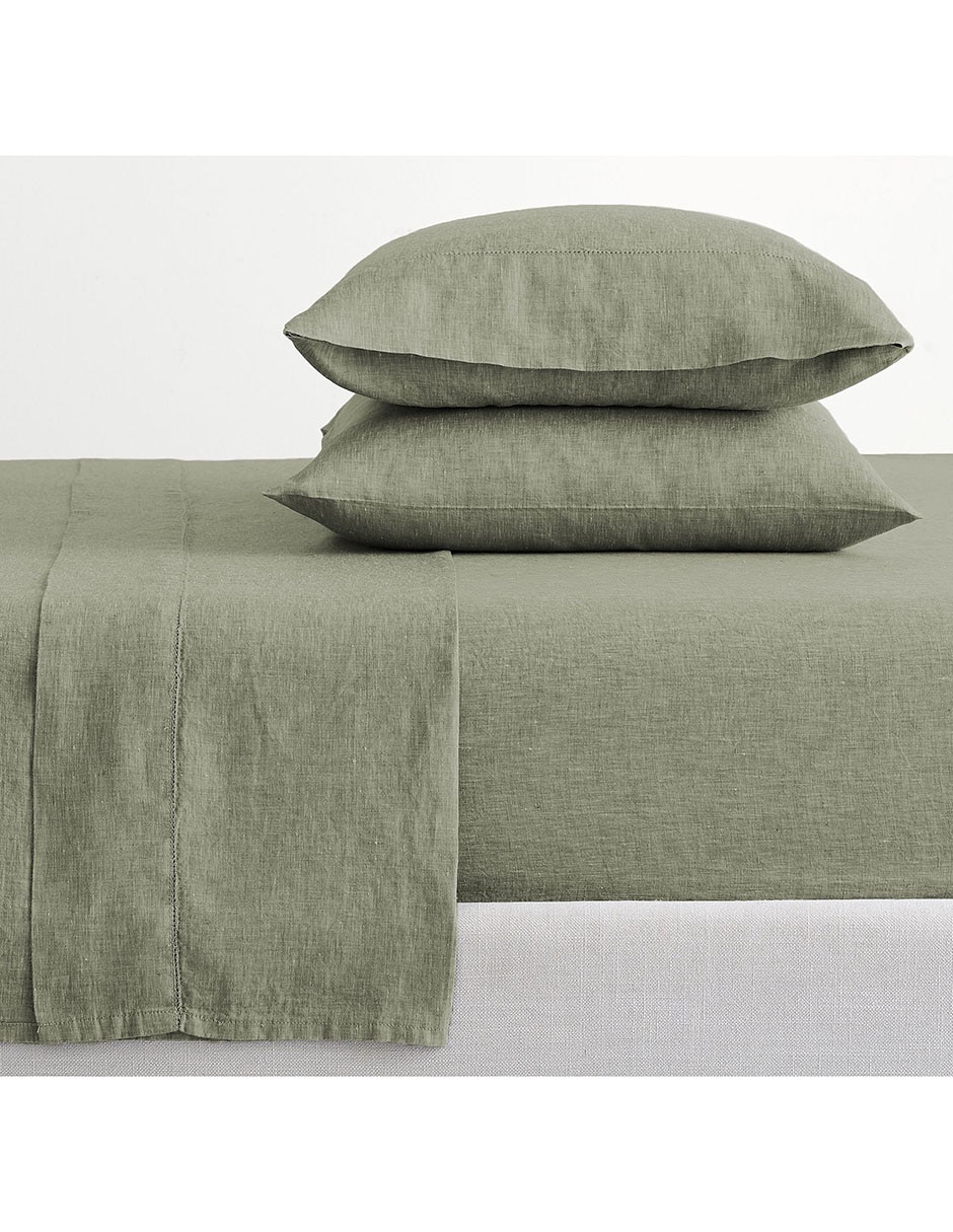 Juego de sábanas de lino Belgian Linen Hemstitch