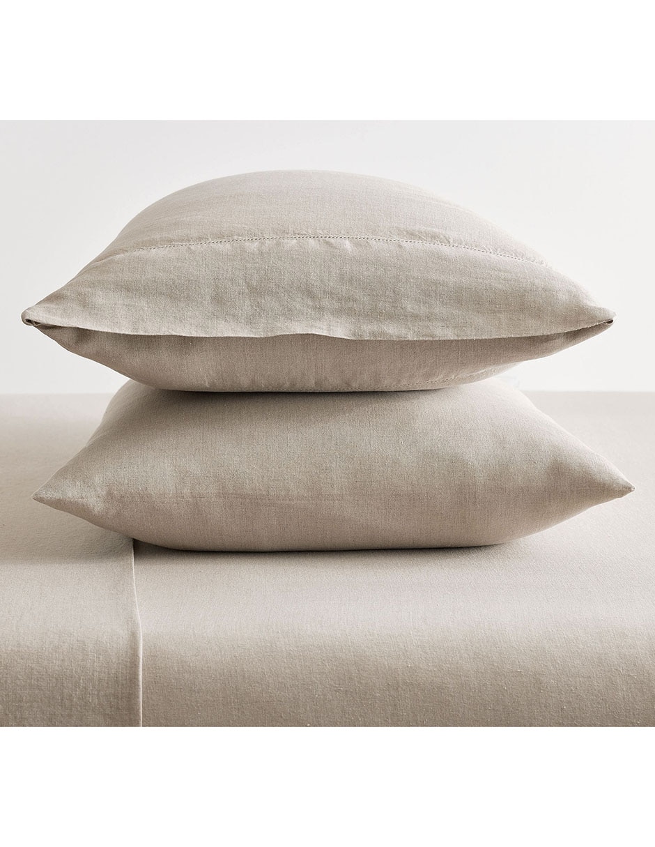 Set funda para almohada Belgian Linen Hemstitch Set funda para almohada Belgian Linen Hemstitch