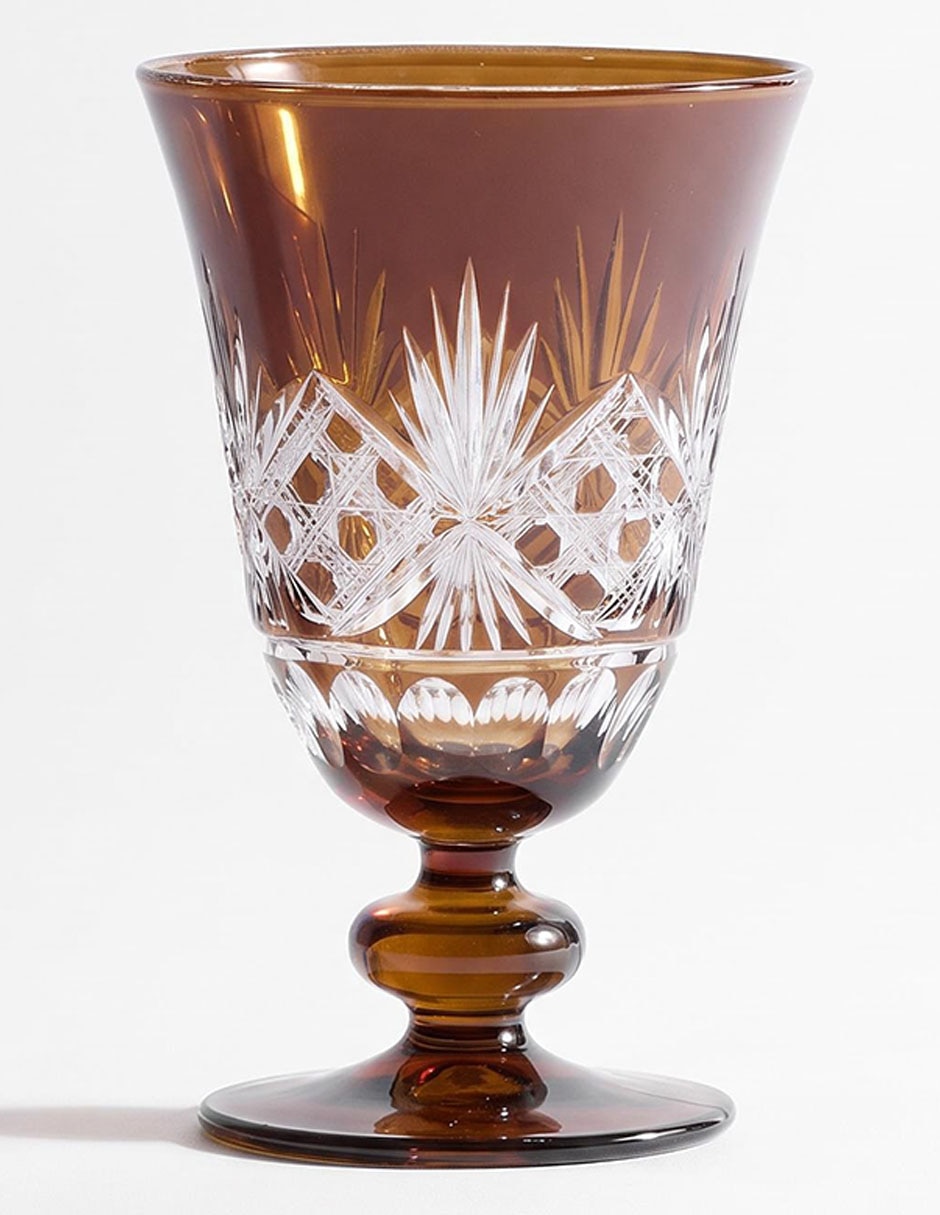 Copa para cóctel antique cut de cristal