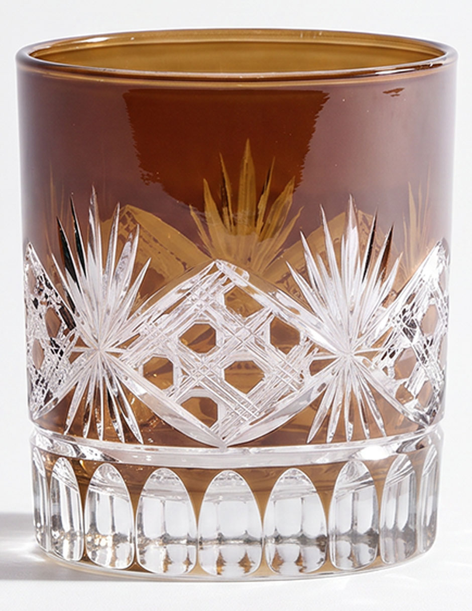 Vaso para agua Antique Cut de vidrio