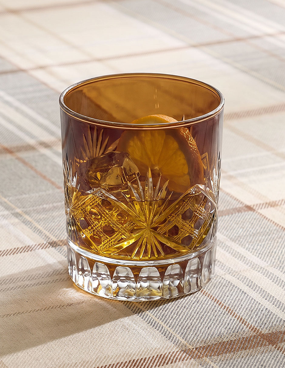 Vaso para agua Antique Cut de vidrio 2