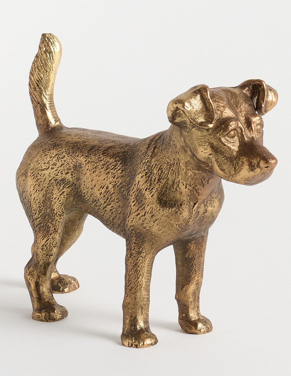Figura decorativa de perro