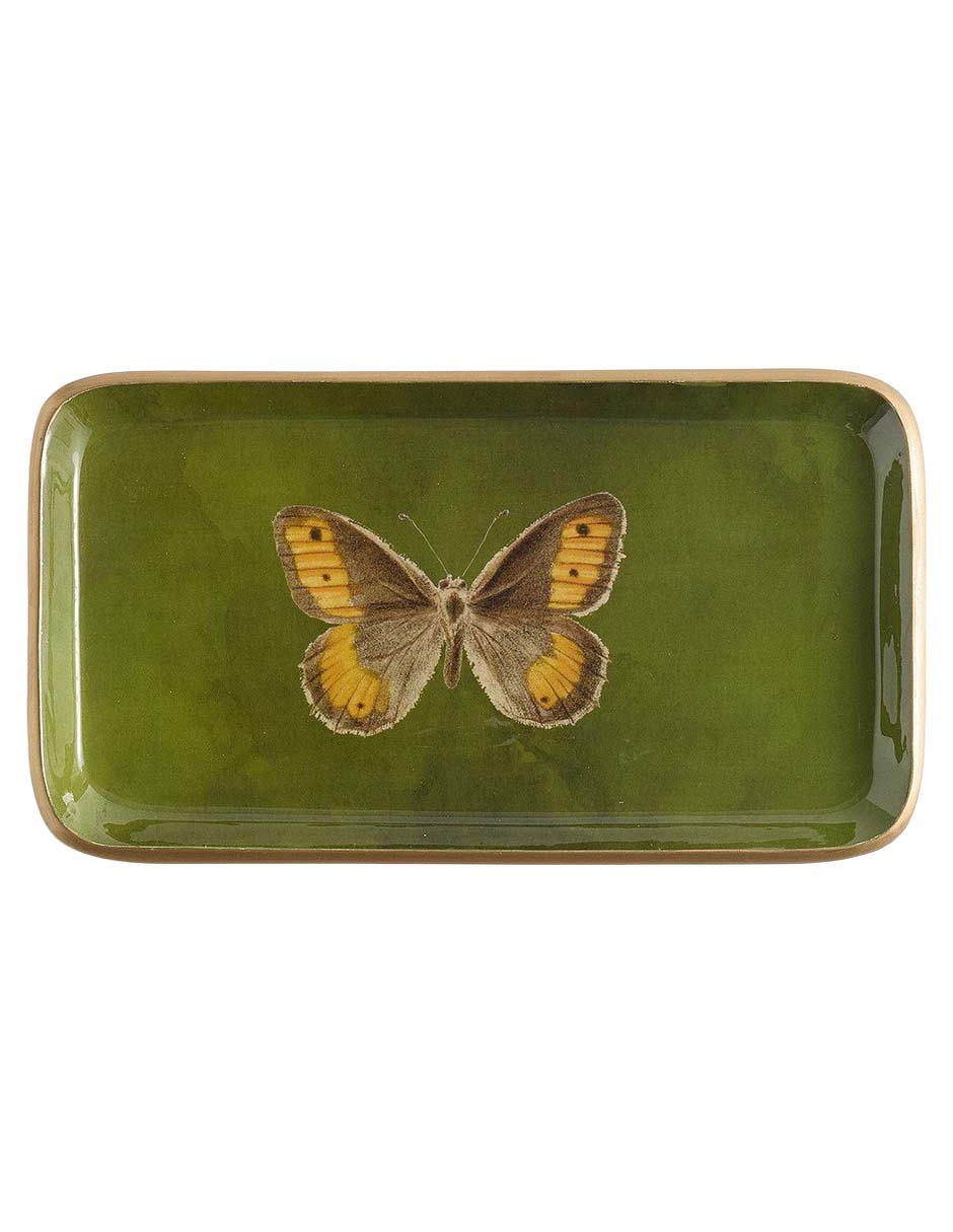 Charola decorativa printed enamel de aluminio