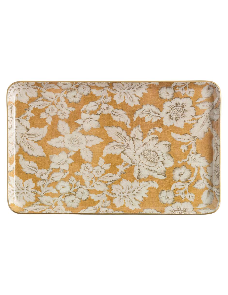 Bandeja decorativa Printed Enamel Fall de aluminio