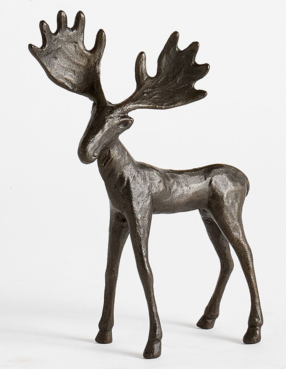 Figura decorativa de alce Sculpted Moose