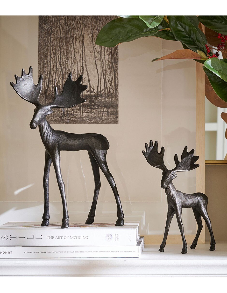 Figura decorativa de alce Sculpted Moose 4