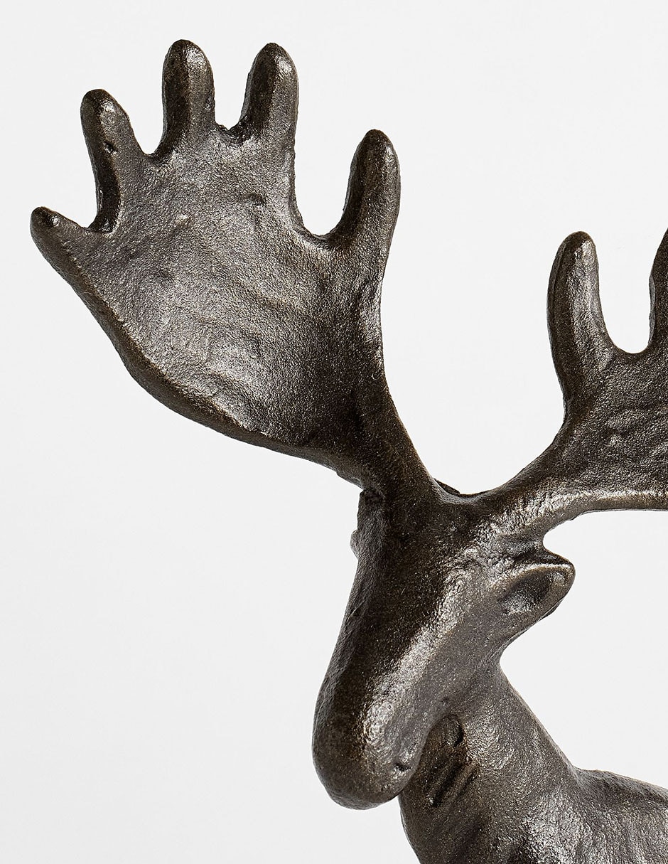 Figura decorativa de alce Sculpted Moose 2