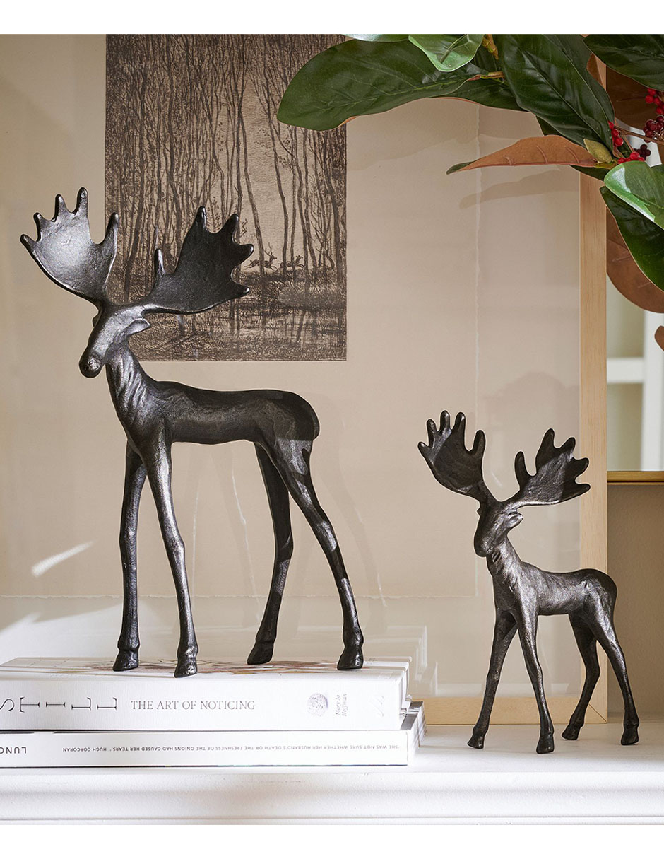 Figura decorativa de alce Sculpted Moose 4