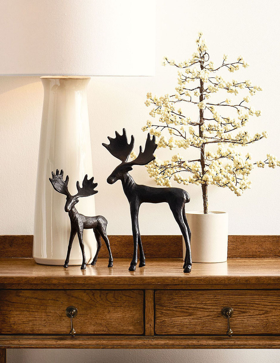 Figura decorativa de alce Sculpted Moose 3
