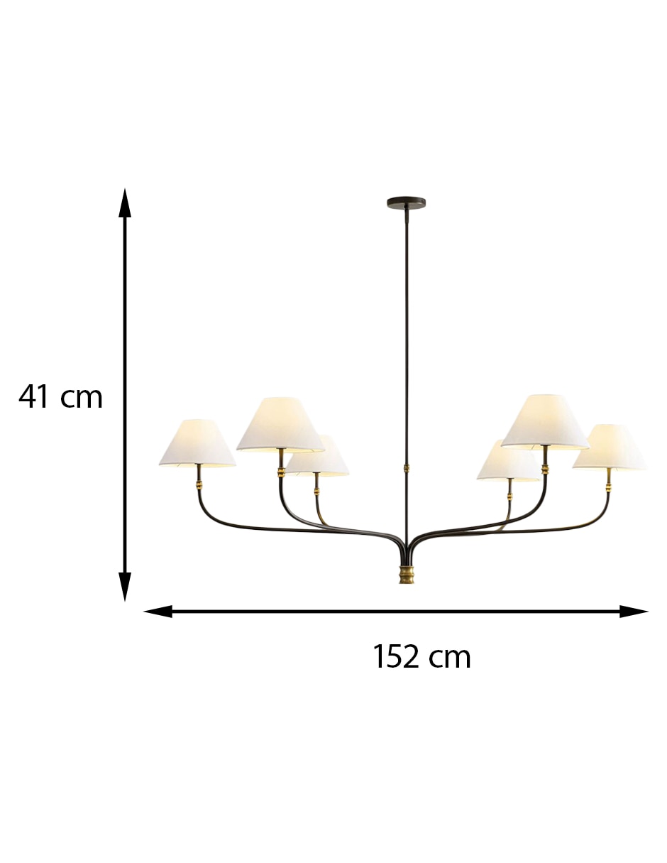 Candelabro de hierro Collins 8
