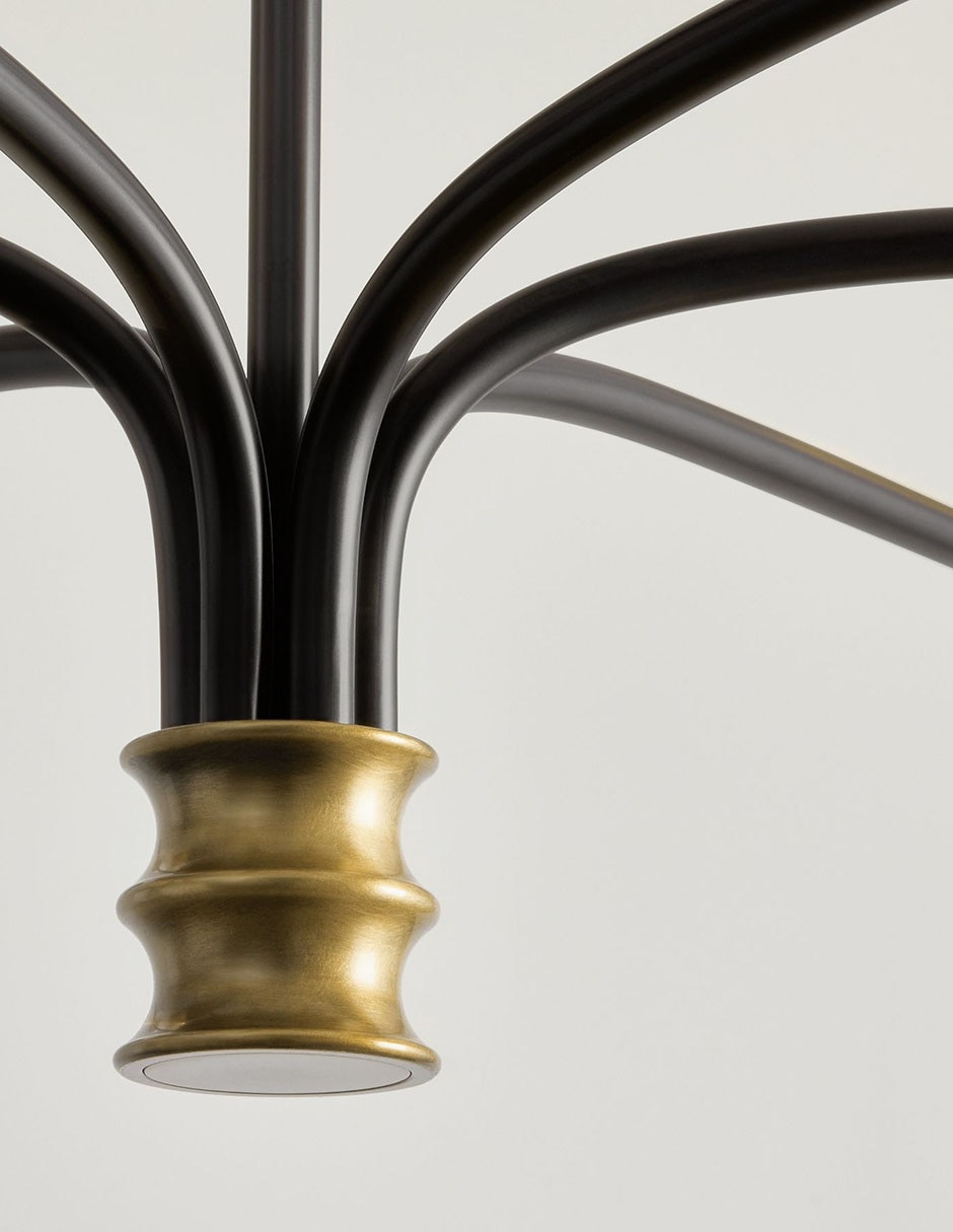 Candelabro de hierro Collins 3
