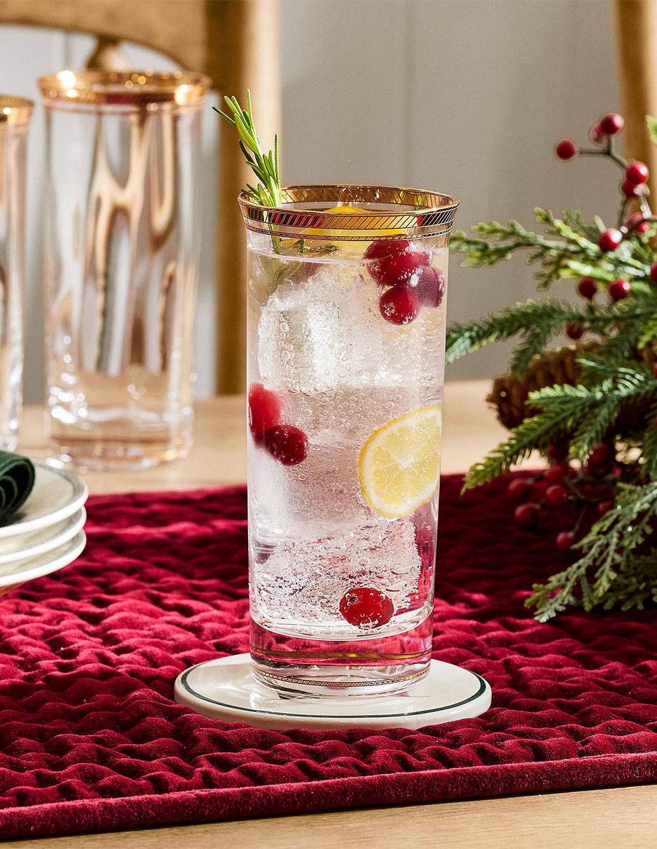 Vaso highball Gold Rim 2