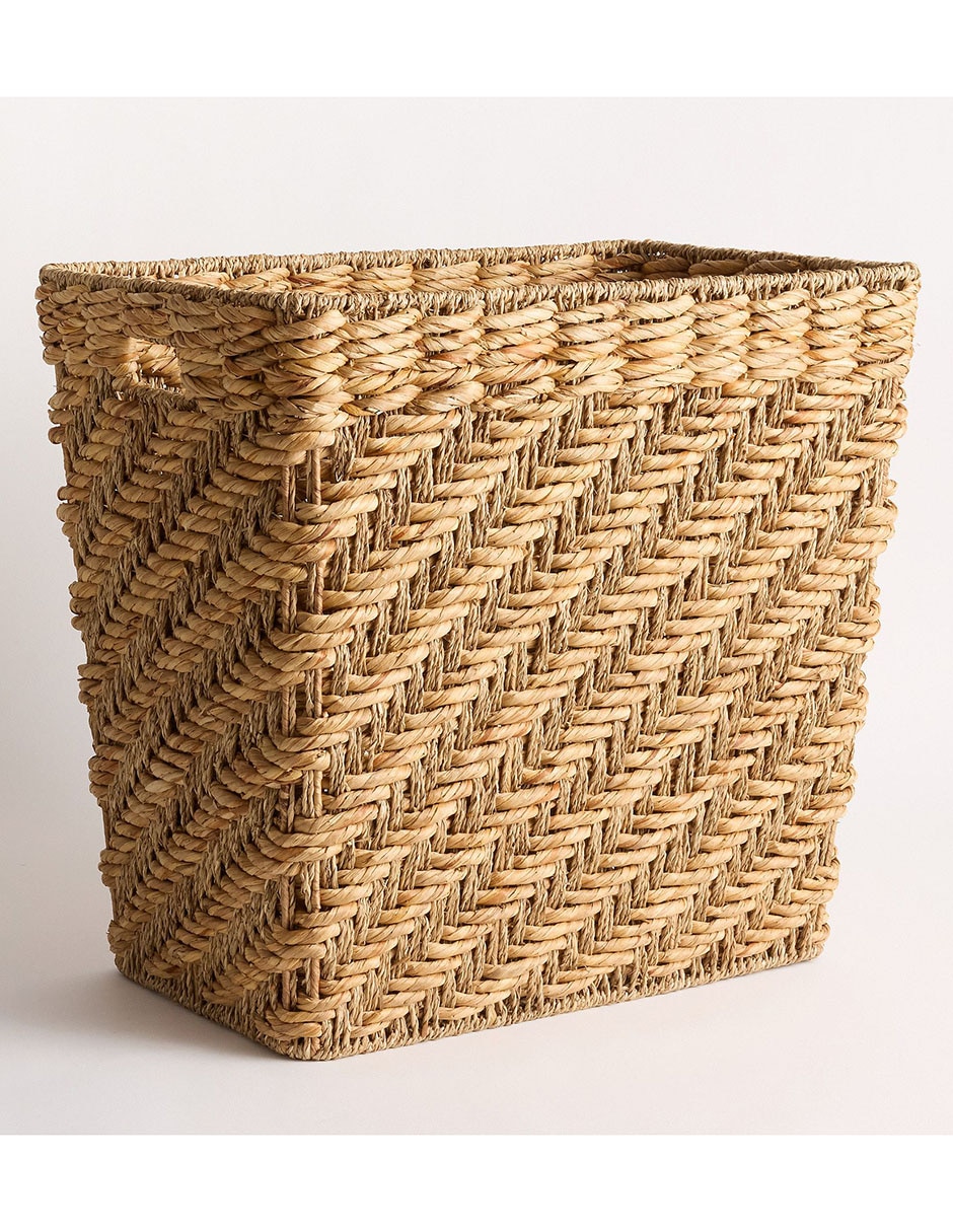 Canasta con forma rectangular Sonoma de fibras naturales