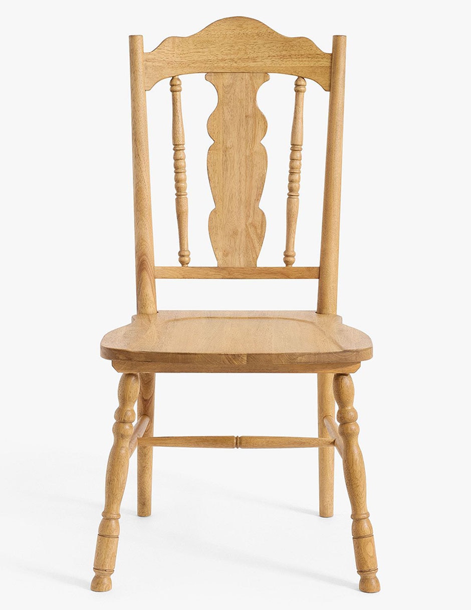 Set 2 piezas sillas Rigato de madera sólida 7