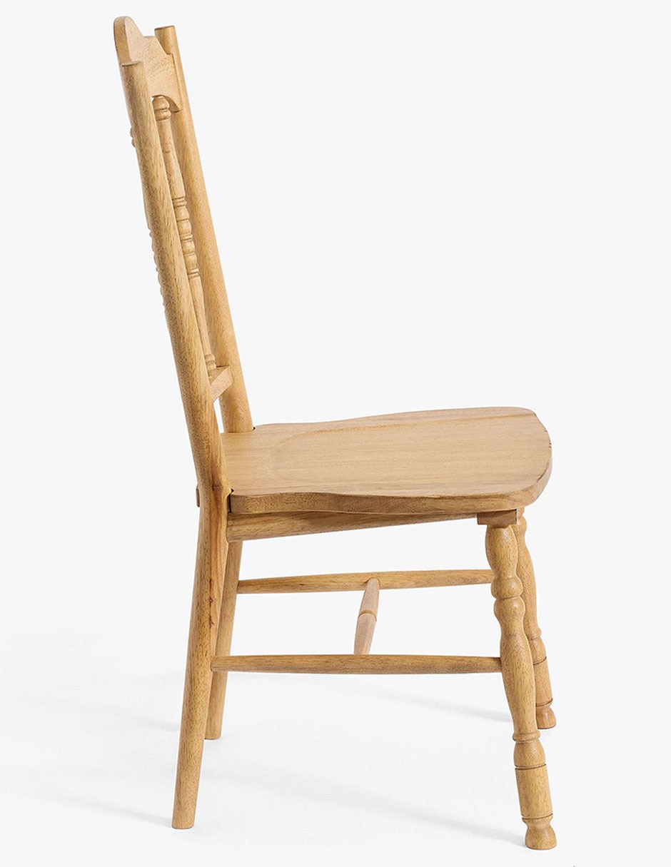 Set 2 piezas sillas Rigato de madera sólida 9