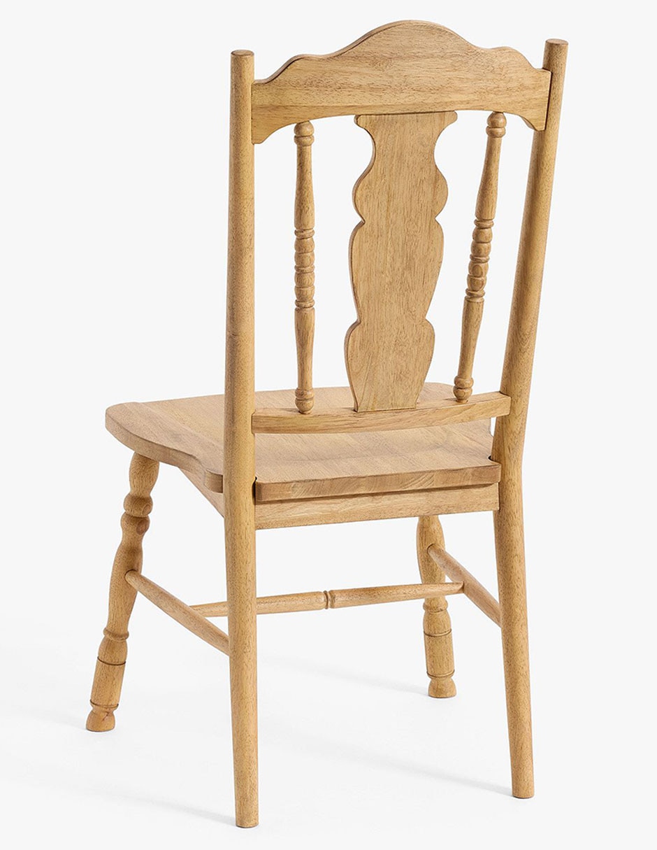Set 2 piezas sillas Rigato de madera sólida 10