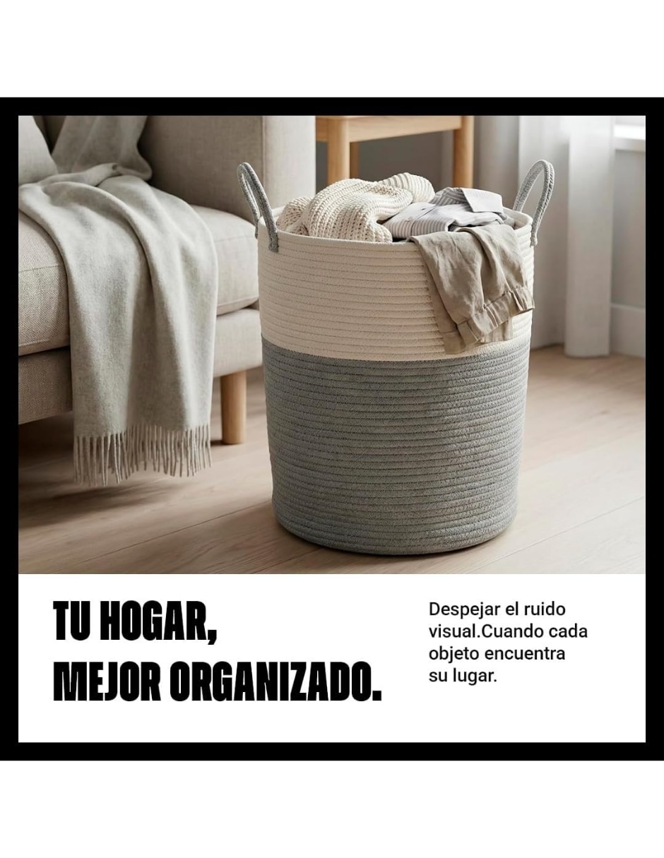 Cesto para ropa de algodón 4